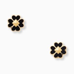 KATE SPADE Spades & Studs Enamel Studs - Black and Gold ($49 Retail)